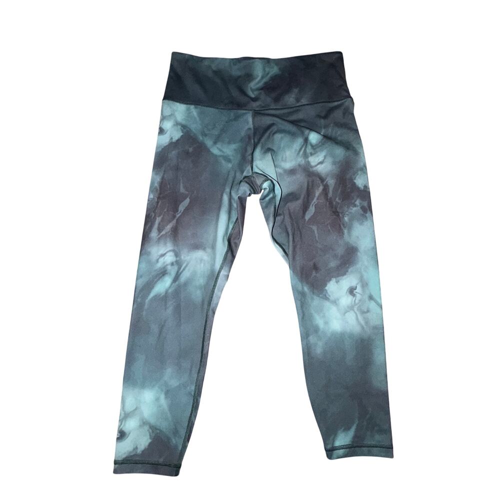 Athleta Elation Printed 7/8 Tight Women's Size 1X Green Tie Dye Performance